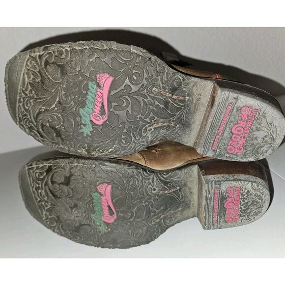 Tombstone Arena Queen Womens Rodeo Cowboy Boots Brown Leather US Size 6.5 - Picture 9 of 11